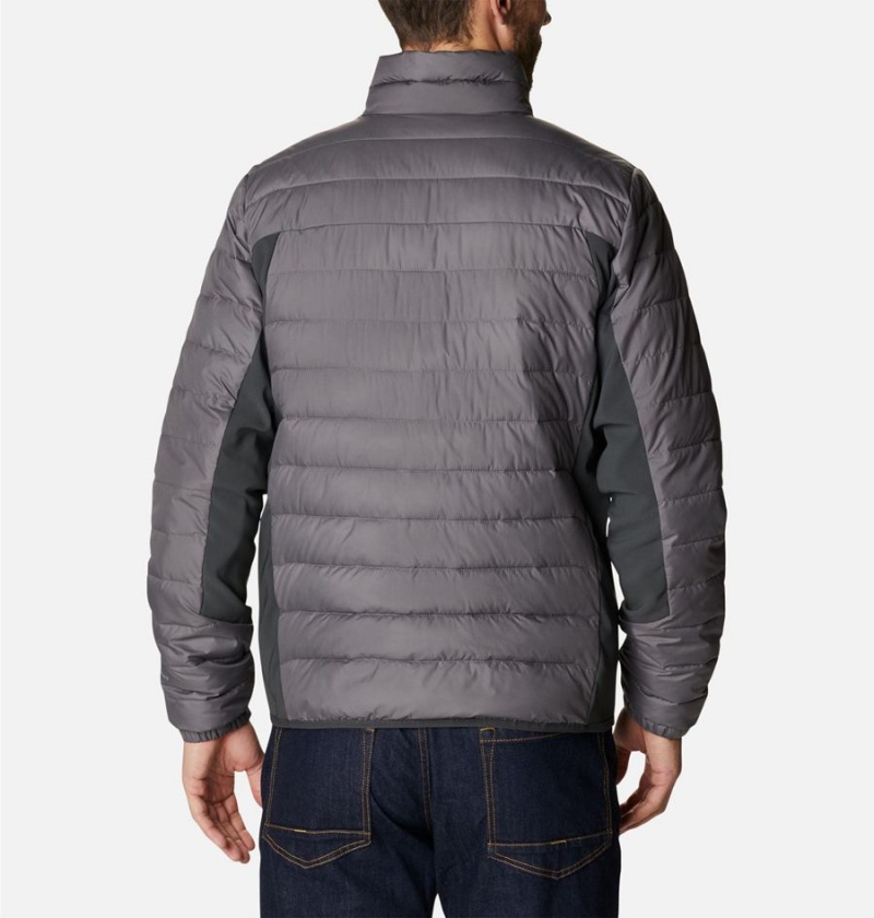 Grey Columbia Powder Lite Hybrid Insulated Men's Puffer Jacket | 31269LWYH