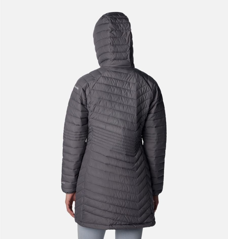 Grey Columbia Powder Lite Mid Women's Puffer Jacket | 68039VFBR