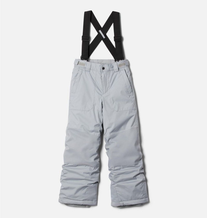 Grey Columbia Powder Turner Suspender Ski Kids\' Pants | 41087HURX