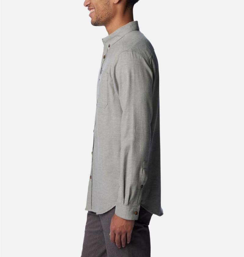 Grey Columbia Rapid Rivers II Long Sleeve Men's Shirt | 98245OIRY