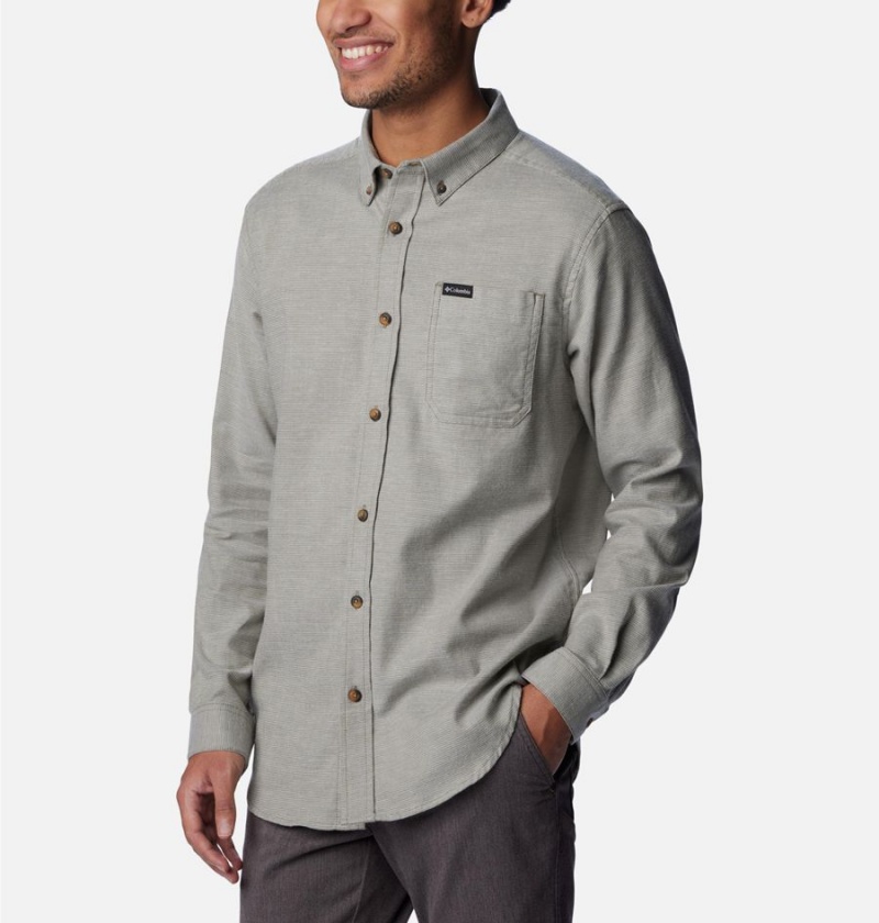 Grey Columbia Rapid Rivers II Long Sleeve Men's Shirt | 98245OIRY