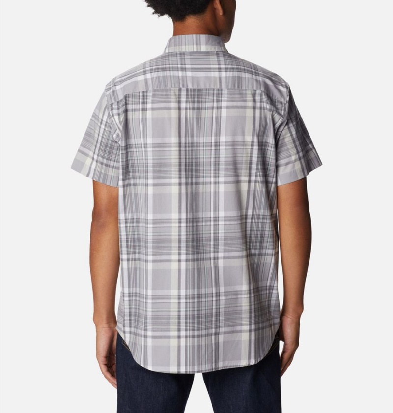 Grey Columbia Rapid Rivers II Short Sleeve Men's Shirt | 45083VKMP