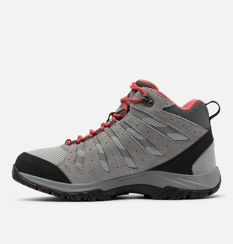 Grey Columbia Redmond III Mid Waterproof Women's Hiking Shoes | 13485FCMV