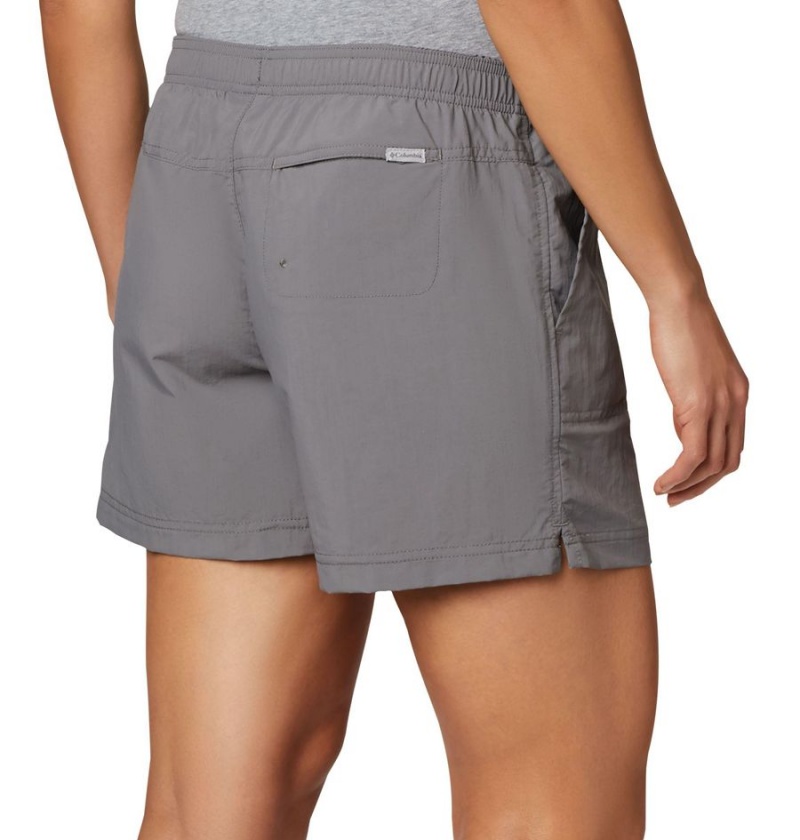 Grey Columbia Sandy River Women's Shorts | 49680QNVM