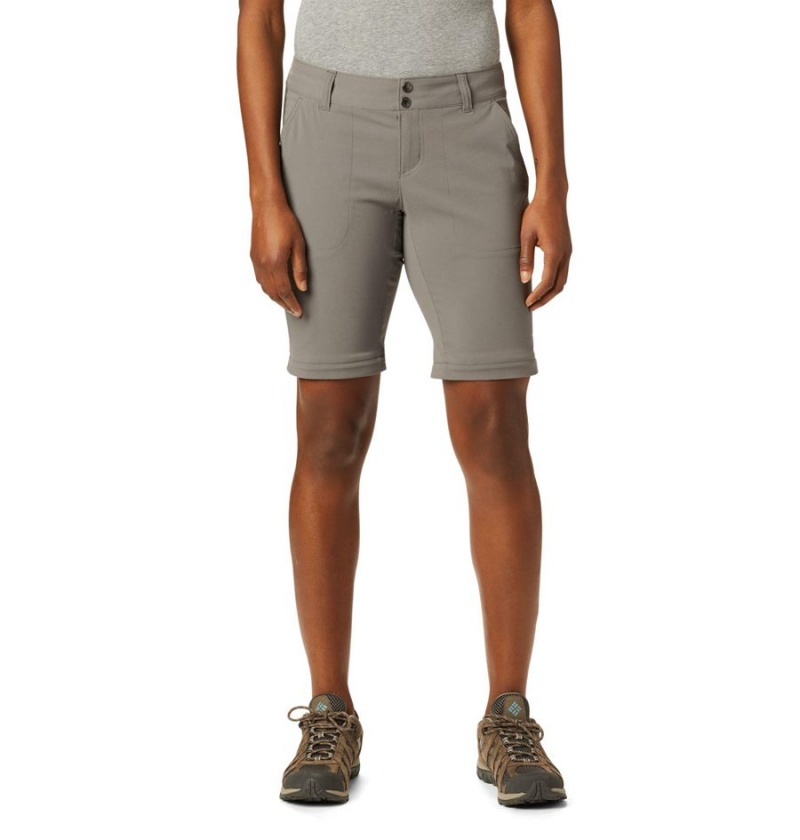 Grey Columbia Saturday Trail II Stretch Convertible Women's Pants | 38140CVLQ