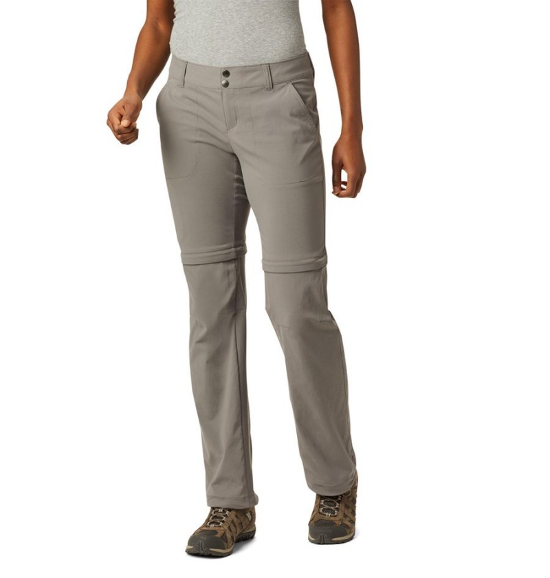 Grey Columbia Saturday Trail II Stretch Convertible Women\'s Pants | 38140CVLQ