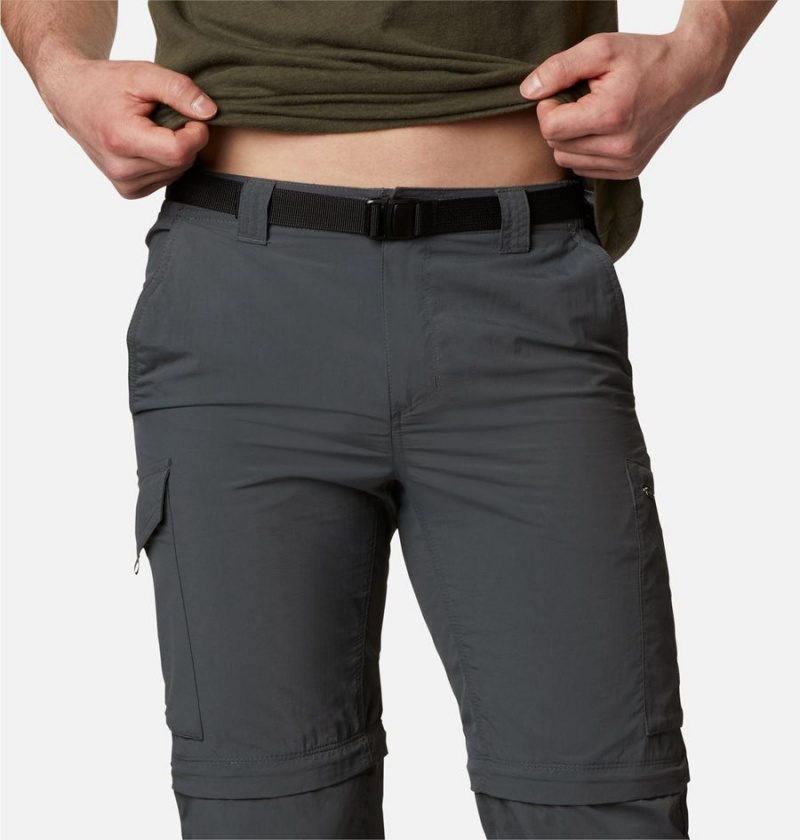 Grey Columbia Silver Ridge Convertible Men's Pants | 35407GVOD