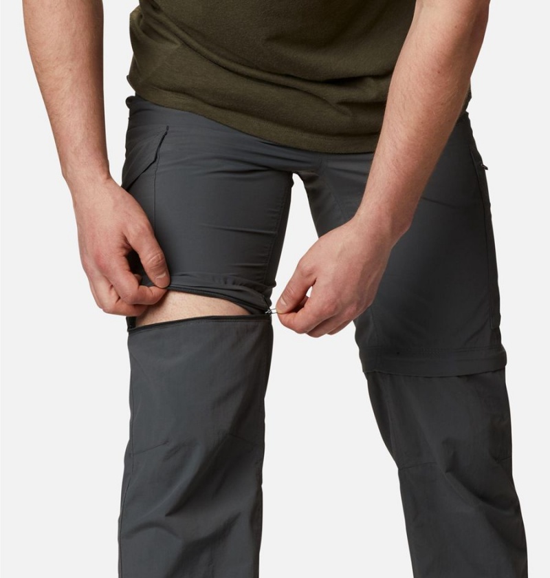 Grey Columbia Silver Ridge Convertible Men's Pants | 35407GVOD