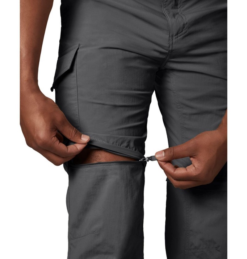 Grey Columbia Silver Ridge Convertible Men's Pants | 35407GVOD