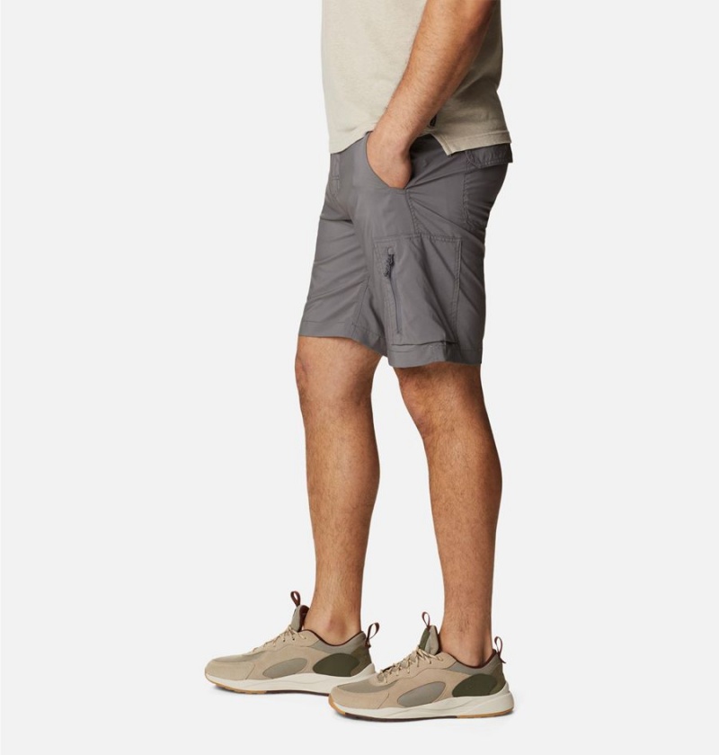 Grey Columbia Silver Ridge Utility Cargo Men's Shorts | 97124IGPV