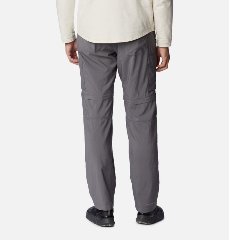 Grey Columbia Silver Ridge Utility Convertible Men's Pants | 51764MVRA