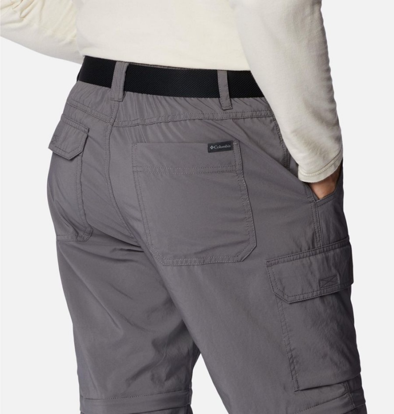 Grey Columbia Silver Ridge Utility Convertible Men's Pants | 51764MVRA