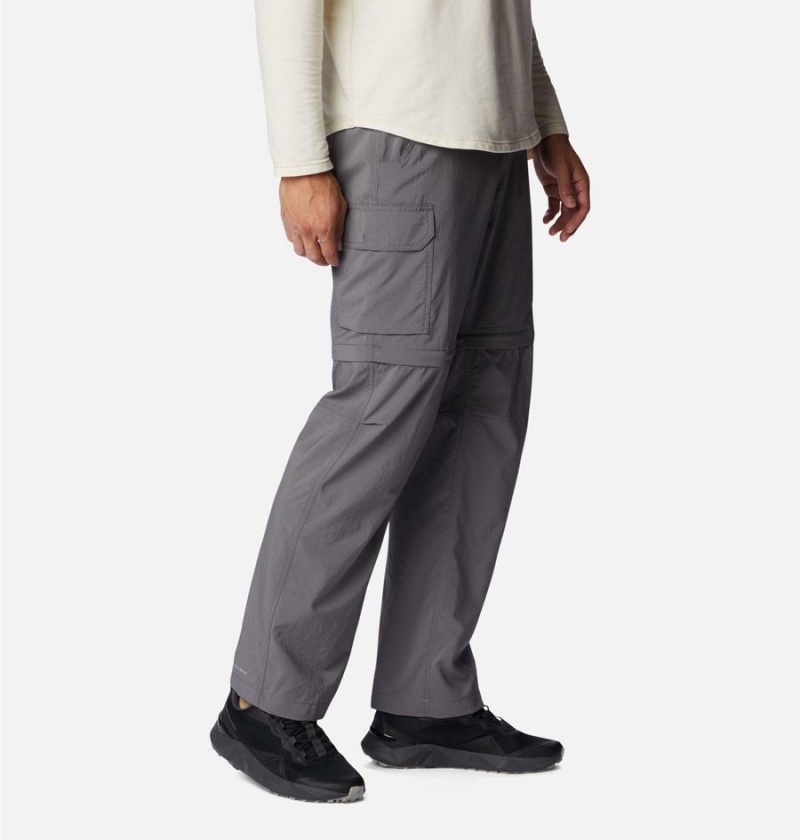 Grey Columbia Silver Ridge Utility Convertible Men's Pants | 51764MVRA