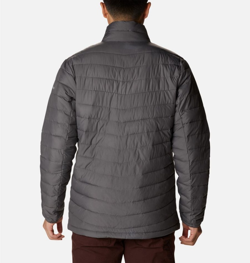 Grey Columbia Slope Edge Insulated Men's Puffer Jacket | 41653GIQZ