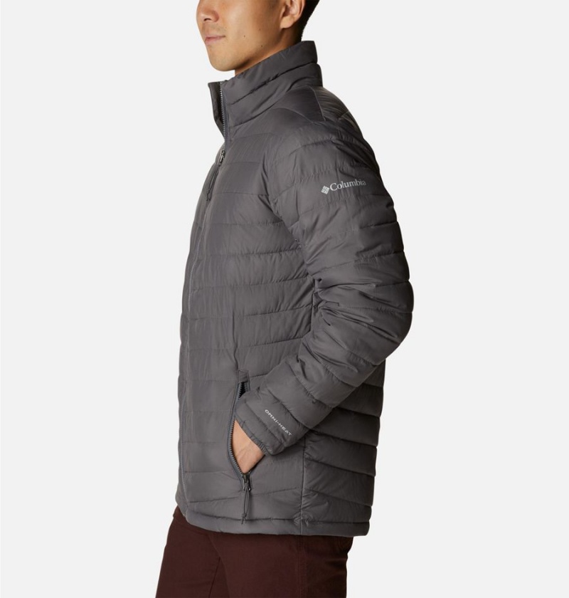 Grey Columbia Slope Edge Insulated Men's Puffer Jacket | 41653GIQZ