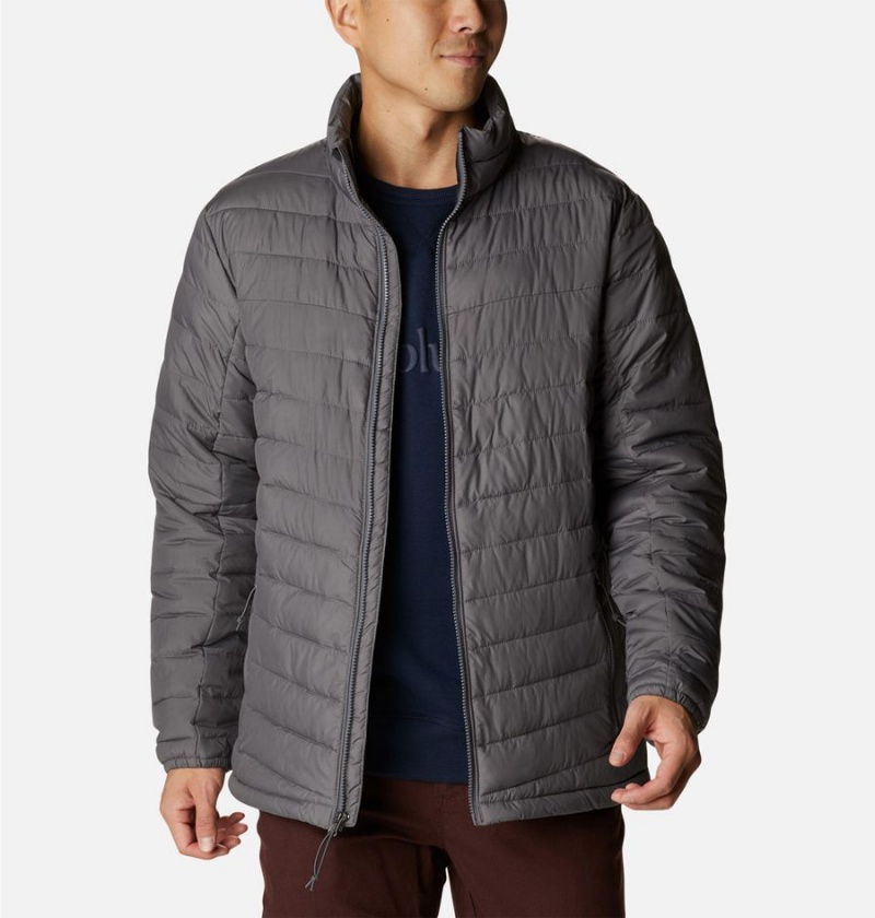 Grey Columbia Slope Edge Insulated Men's Puffer Jacket | 41653GIQZ