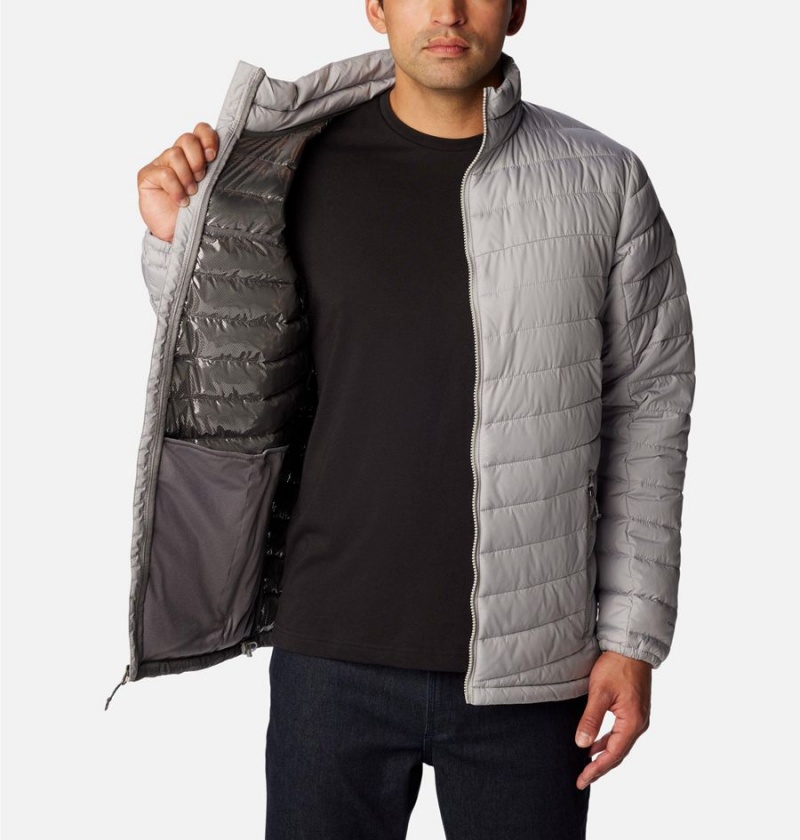 Grey Columbia Slope Edge Insulated Men's Puffer Jacket | 57268WEOL