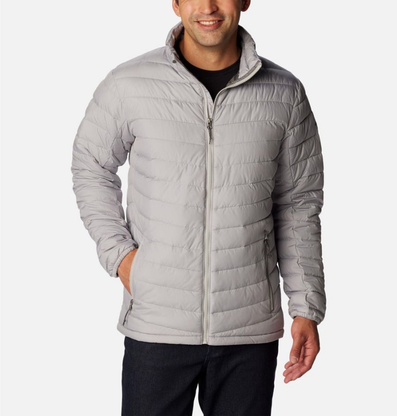 Grey Columbia Slope Edge Insulated Men\'s Puffer Jacket | 57268WEOL