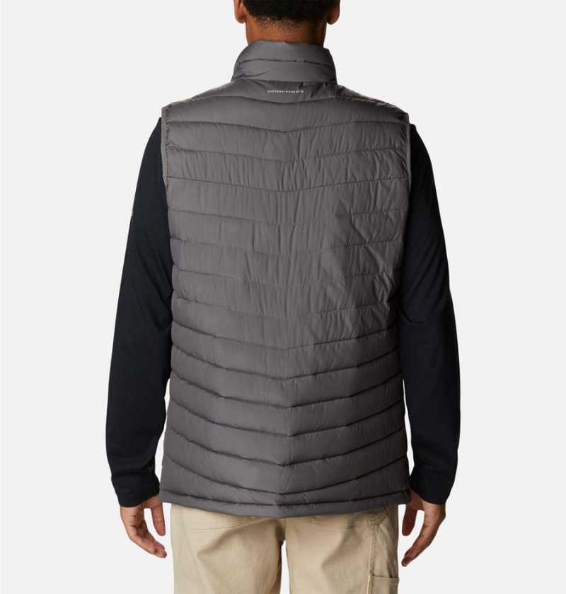 Grey Columbia Slope Edge Men's Vest | 49723GXQR