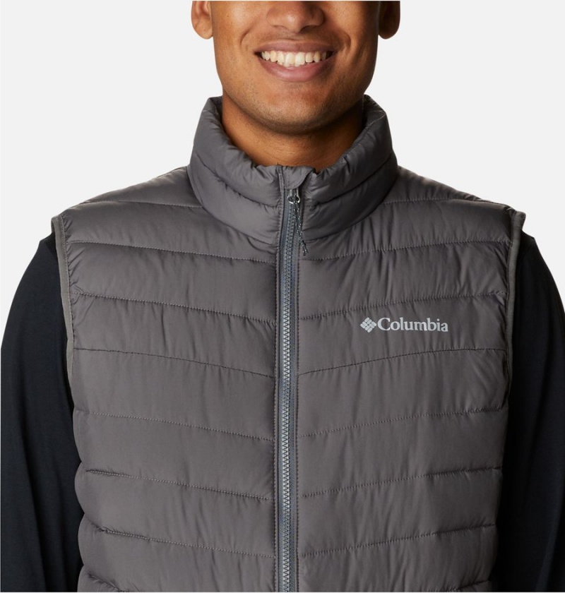 Grey Columbia Slope Edge Men's Vest | 49723GXQR