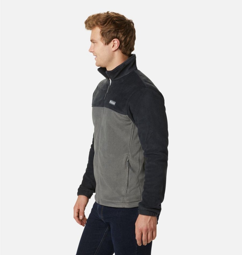 Grey Columbia Steens Mountain 2.0 Full Zip Men's Fleece Jacket | 17832NRLJ