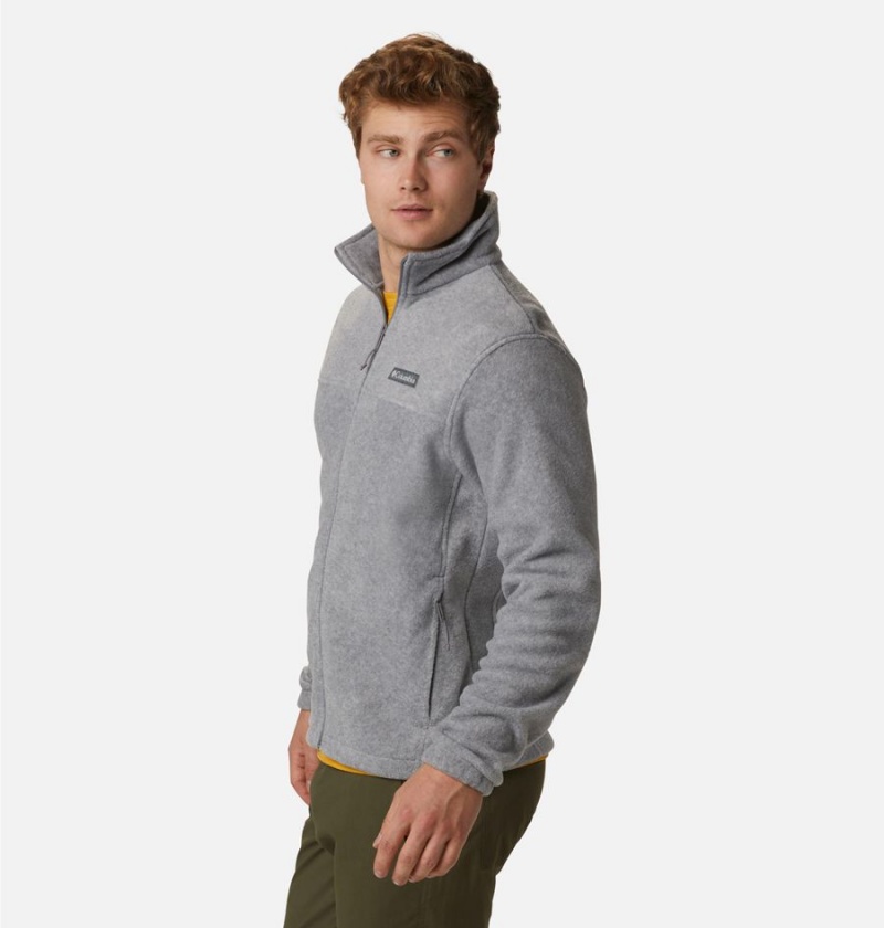 Grey Columbia Steens Mountain 2.0 Full Zip Men's Fleece Jacket | 83592FGKY