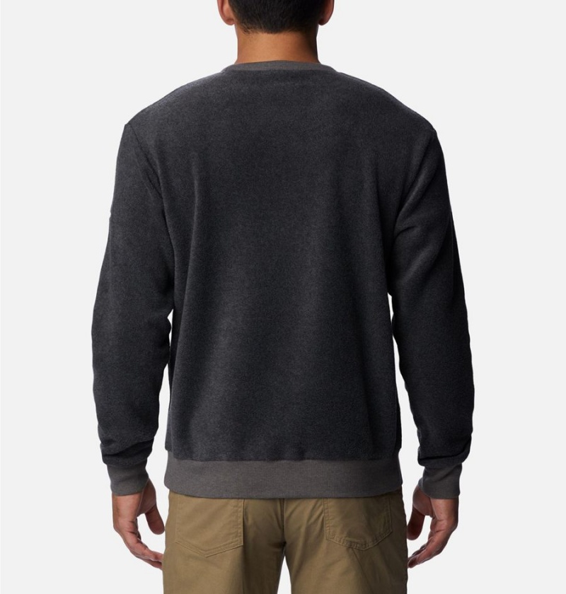 Grey Columbia Steens Mountain Crew Top 2.0 Men's Pullover | 37105TXMI