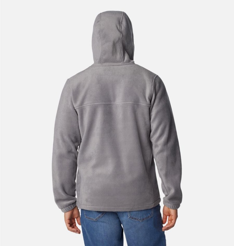 Grey Columbia Steens Mountain Full Zip Hoodie Men's Fleece Jacket | 75842SQIT