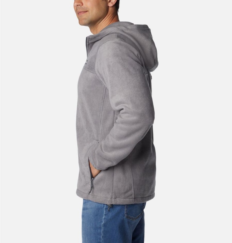 Grey Columbia Steens Mountain Full Zip Hoodie Men's Fleece Jacket | 75842SQIT