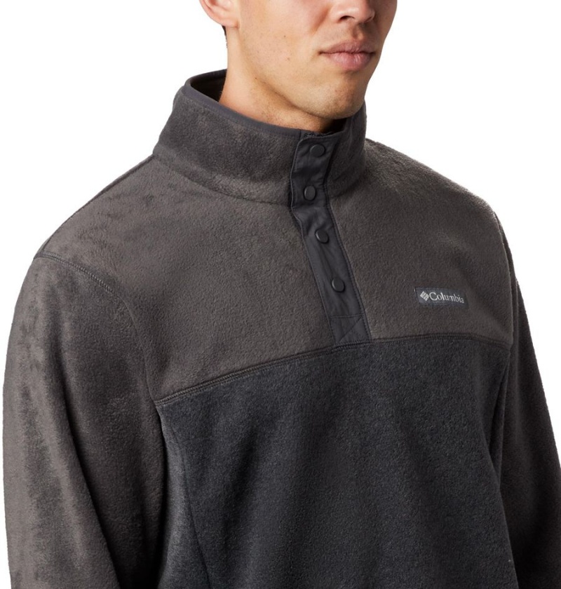 Grey Columbia Steens Mountain Half Snap Fleece Men's Pullover | 82531YZWK