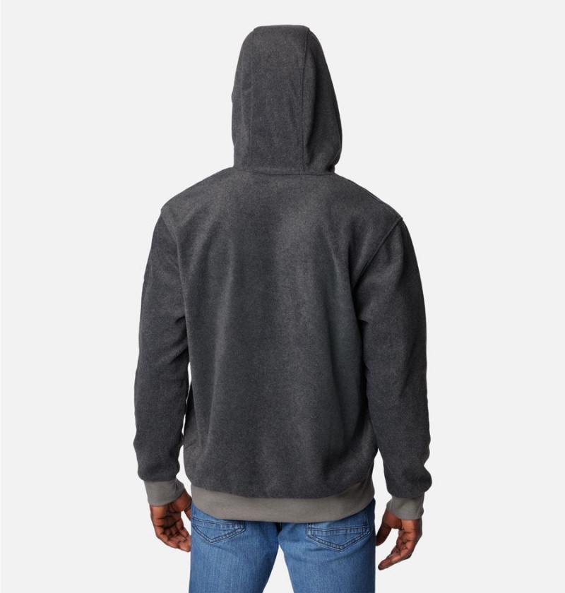 Grey Columbia Steens Mountain Men's Hoodie | 82417MXKE