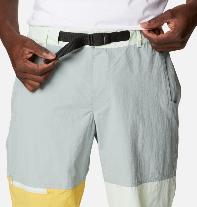 Grey Columbia Summerdry Belted Men's Shorts | 68217DNPM