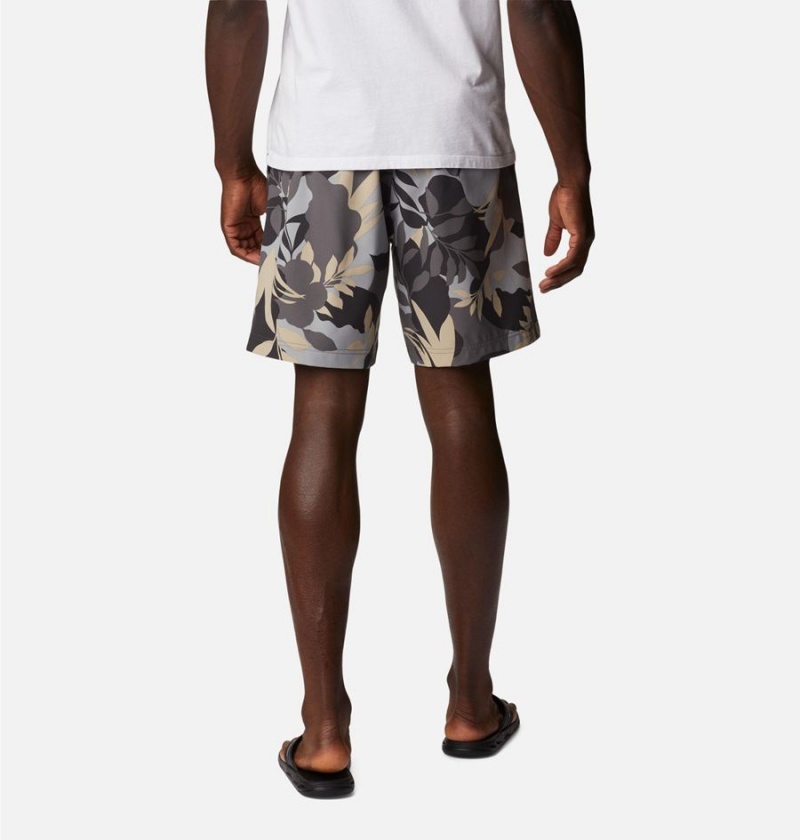 Grey Columbia Summertide Stretch Printed Men's Shorts | 20695ZFYC