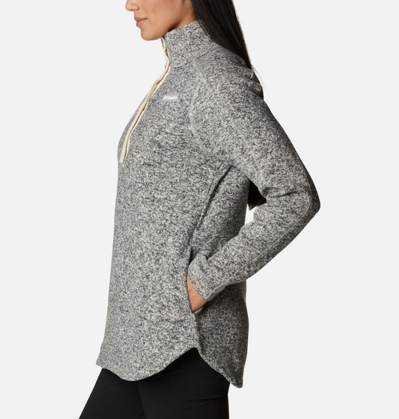 Grey Columbia Sweater Weather Fleece Tunic Women's Pullover | 78026SFJY