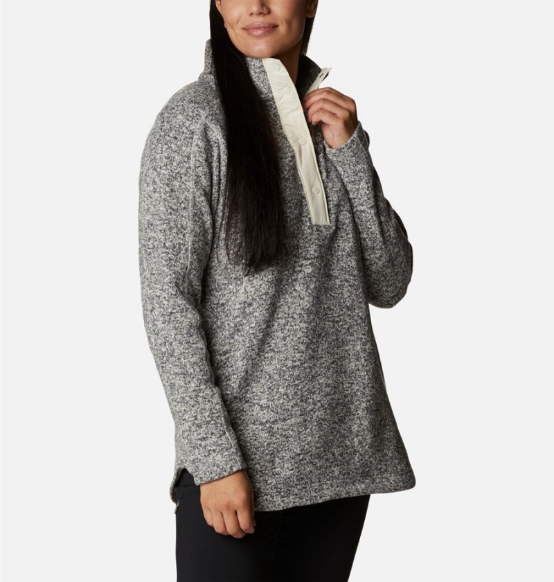 Grey Columbia Sweater Weather Fleece Tunic Women's Pullover | 78026SFJY