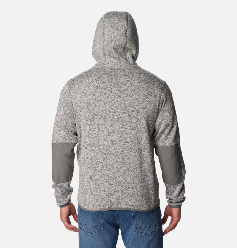 Grey Columbia Sweater Weather Full Zip Hoodie Men's Fleece Jacket | 93210TYGA