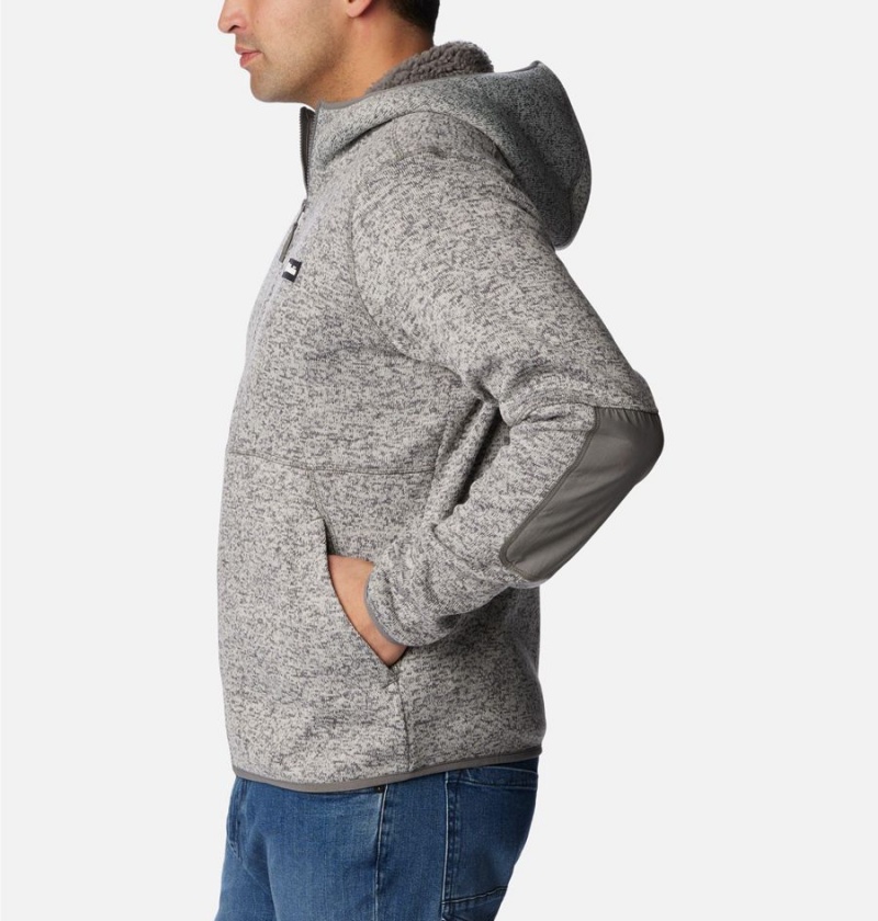 Grey Columbia Sweater Weather Full Zip Hoodie Men's Fleece Jacket | 93210TYGA