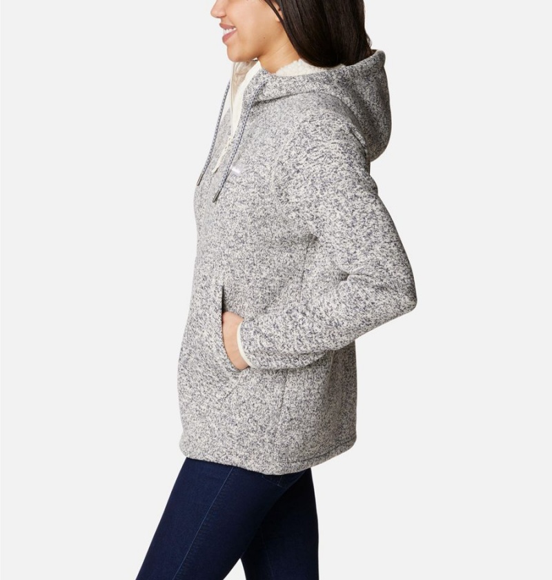 Grey Columbia Sweater Weather Sherpa Full Zip Hooded Women's Fleece Jacket | 68154MFCV