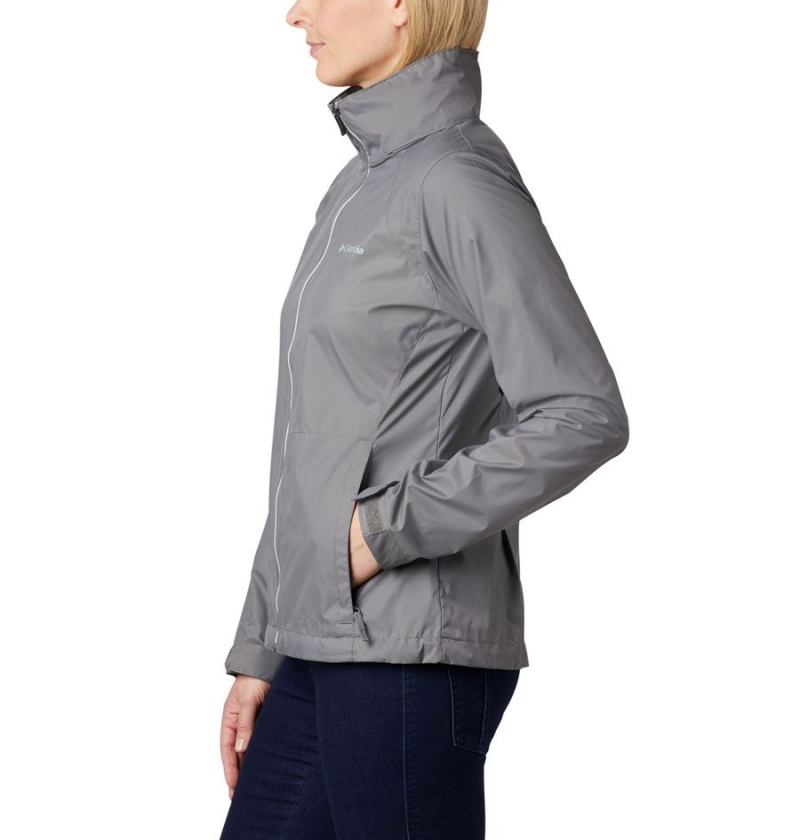 Grey Columbia Switchback III Women's Rain Jacket | 10975EKHO