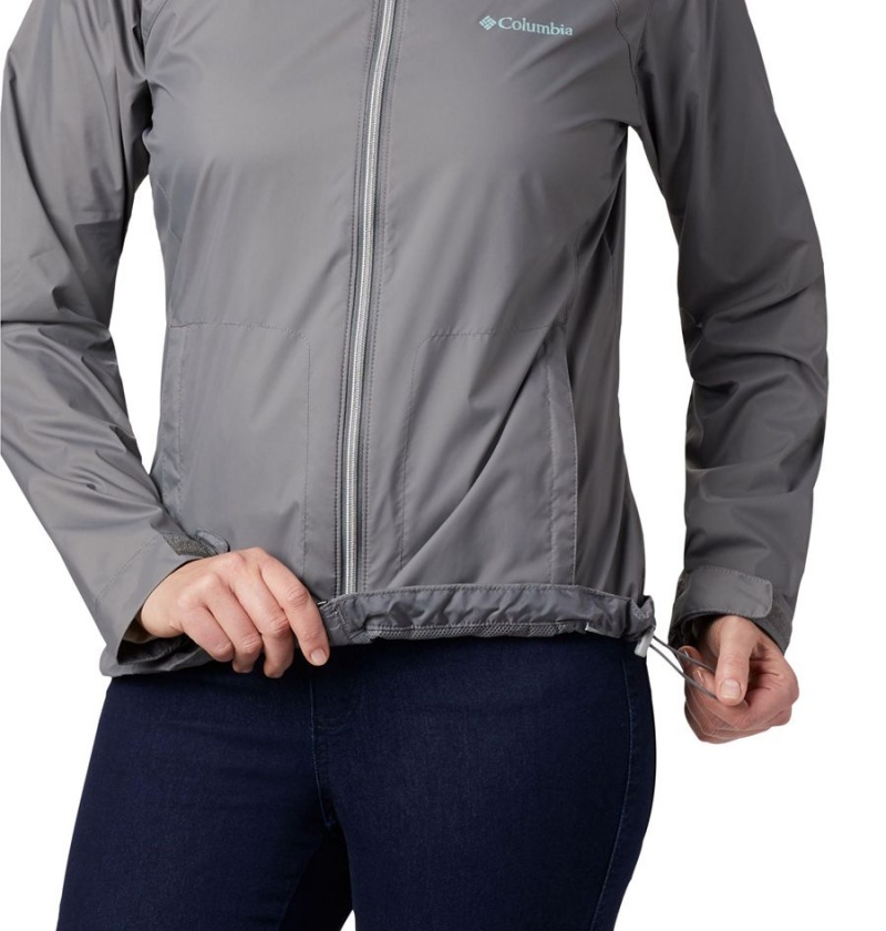 Grey Columbia Switchback III Women's Rain Jacket | 10975EKHO