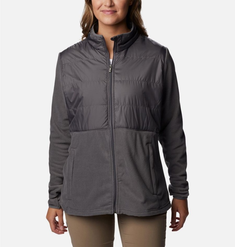 Grey Columbia Tamarancho Full Zip Women\'s Fleece Jacket | 60874COBT