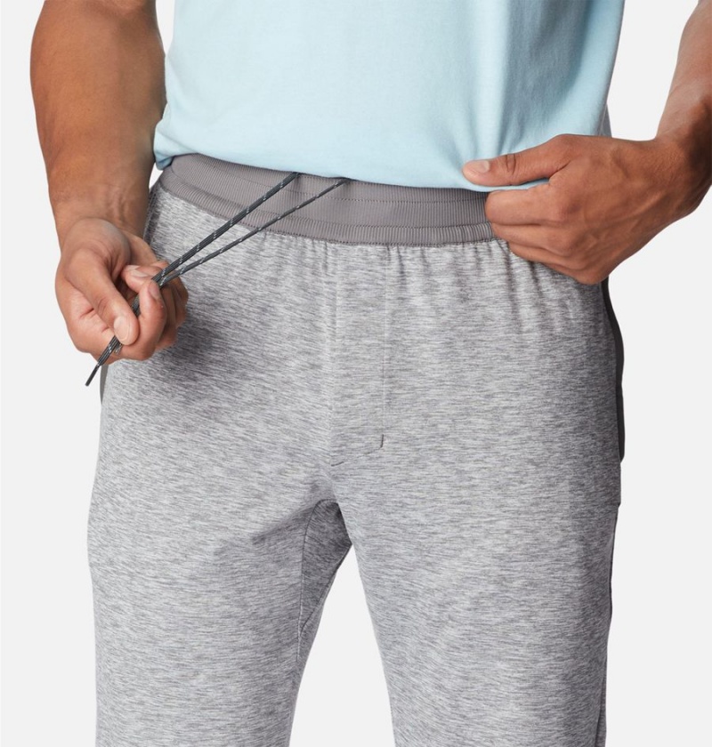 Grey Columbia Tech Trail Knit Joggers Men's Pants | 15439EJGA