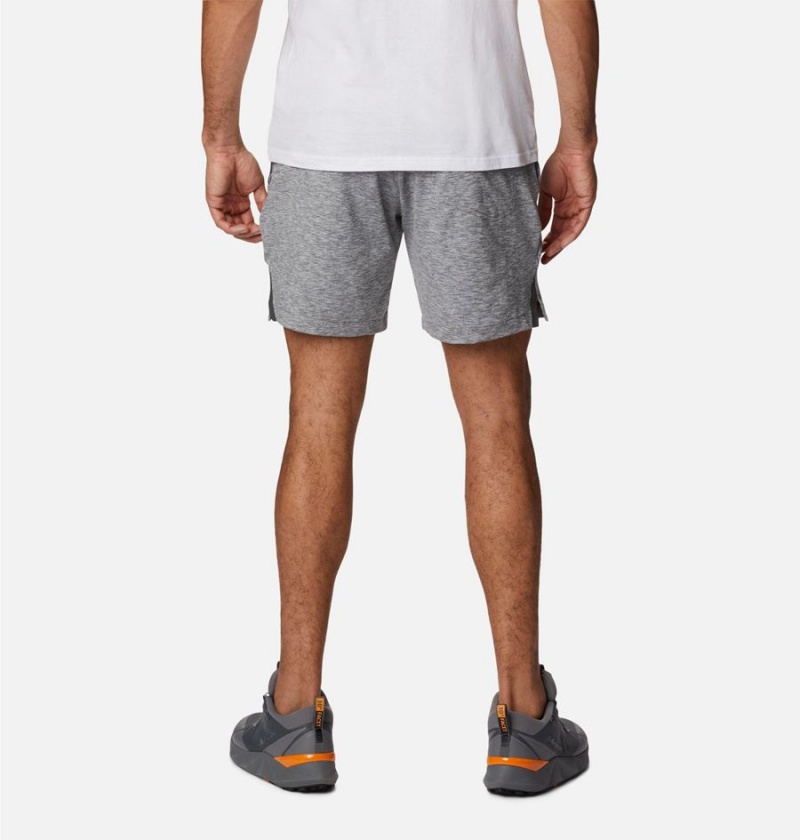 Grey Columbia Tech Trail Knit Men's Shorts | 43965KCEV