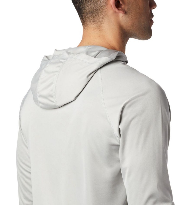 Grey Columbia Terminal Tackle Heather Men's Hoodie | 51623ZSQU