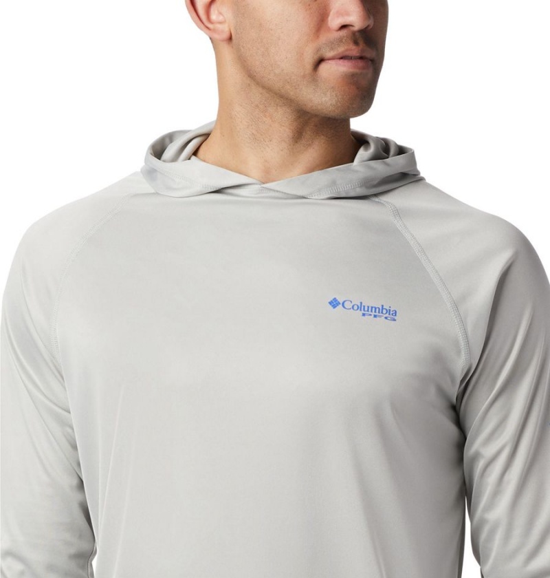 Grey Columbia Terminal Tackle Heather Men's Hoodie | 51623ZSQU