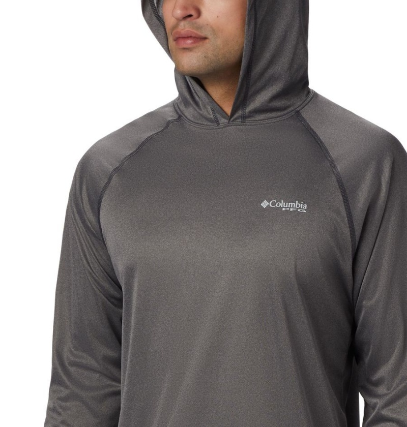 Grey Columbia Terminal Tackle Heather Men's Hoodie | 01537QKMS