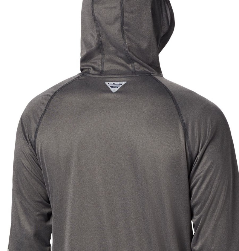 Grey Columbia Terminal Tackle Heather Men's Hoodie | 01537QKMS