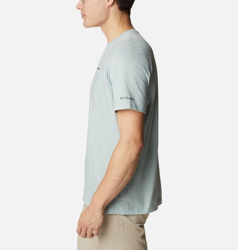 Grey Columbia Thistletown Hills Pocket Men's T-Shirt | 21036MDPG