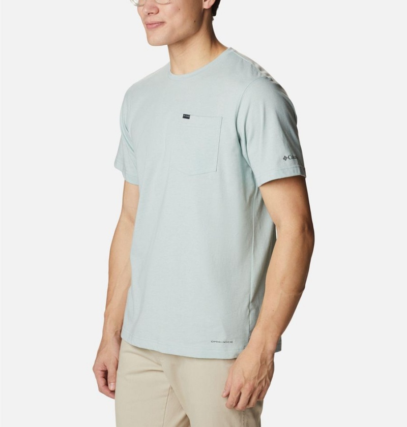 Grey Columbia Thistletown Hills Pocket Men's T-Shirt | 21036MDPG