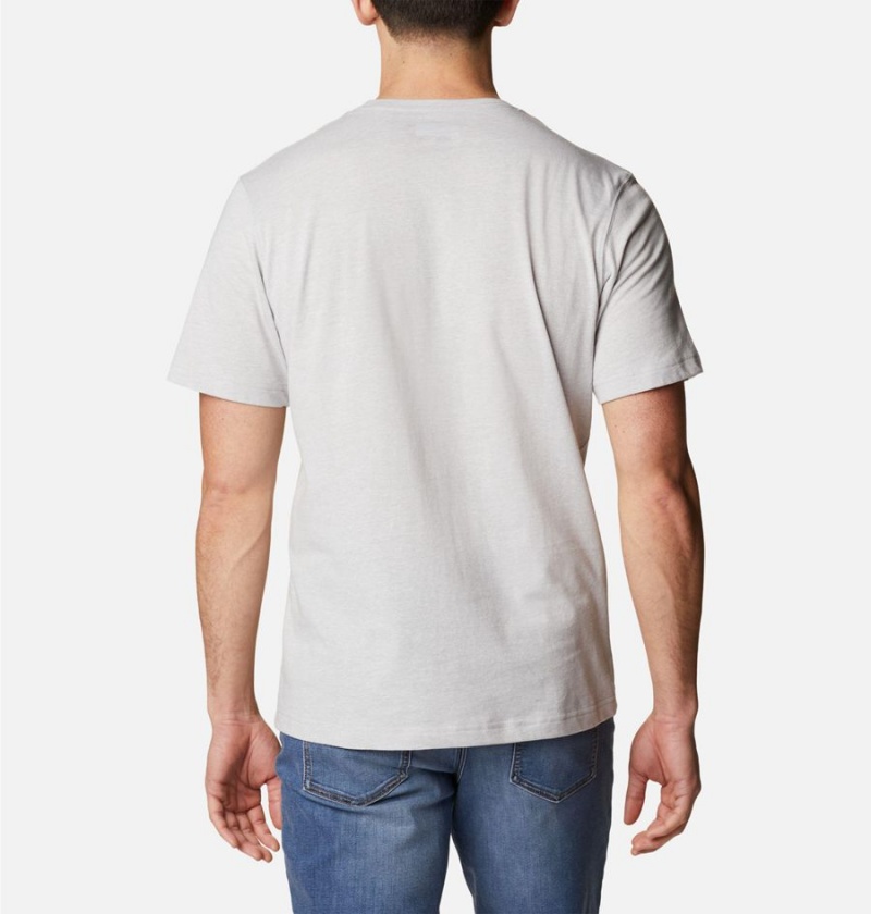 Grey Columbia Thistletown Hills Short Sleeve Men's T-Shirt | 92813VCAO